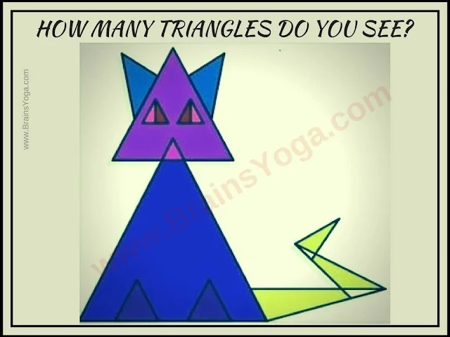 Cat Triangle Counting Picture Puzzle