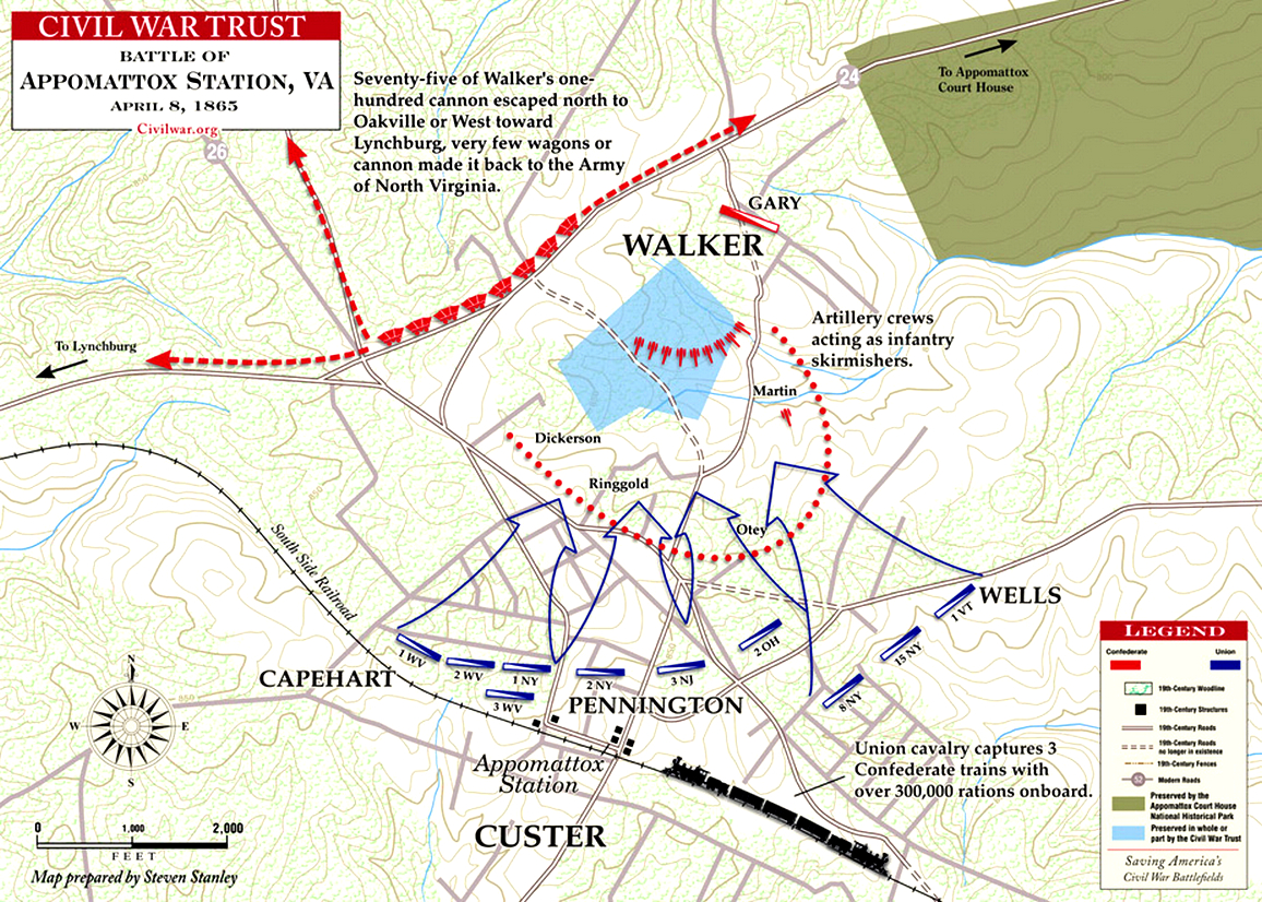 Карта 15 апреля. Сражение при Аппоматтоксе на карте. Аппоматтокс на карте 1865.