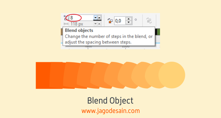 Blend Object Mengenal Lebih Lanjut Blend Tool - Blend Object
