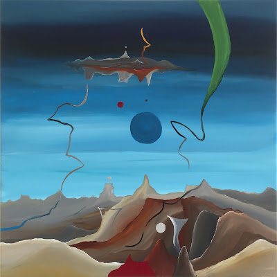 Reach Out Abstract landscape painting by Olivier Hijmans