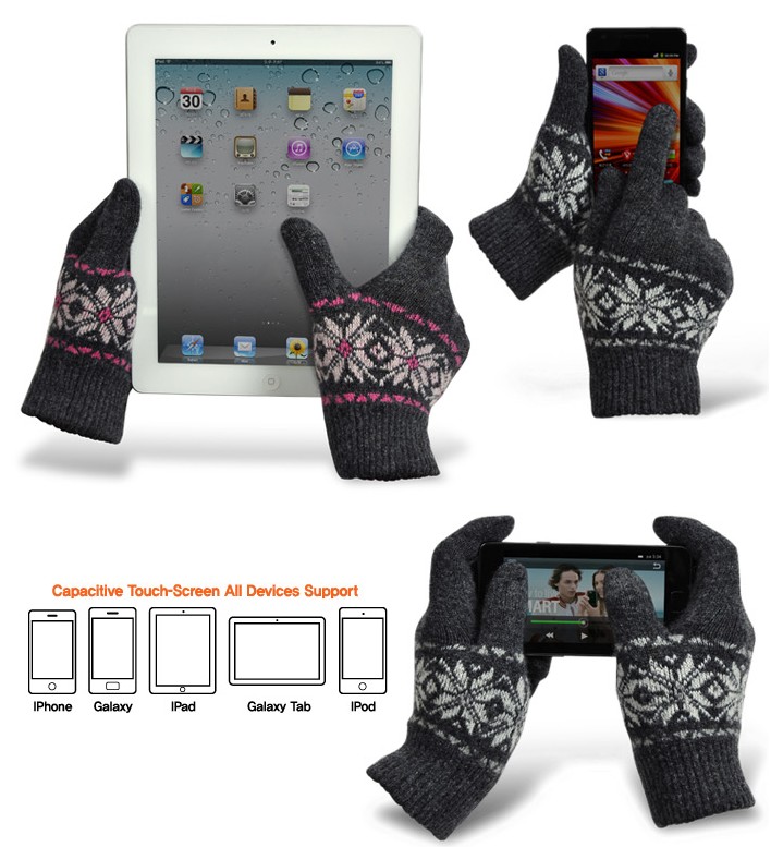 Usik Park Stylish touch screen glove for iphone, iPad, Galaxy, Galaxy