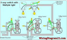 House Electrical Wiring Diagram : 4 Way Switch Wiring Diagram