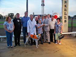 Barnish Booth after winning his 480m open on Produce Final night.