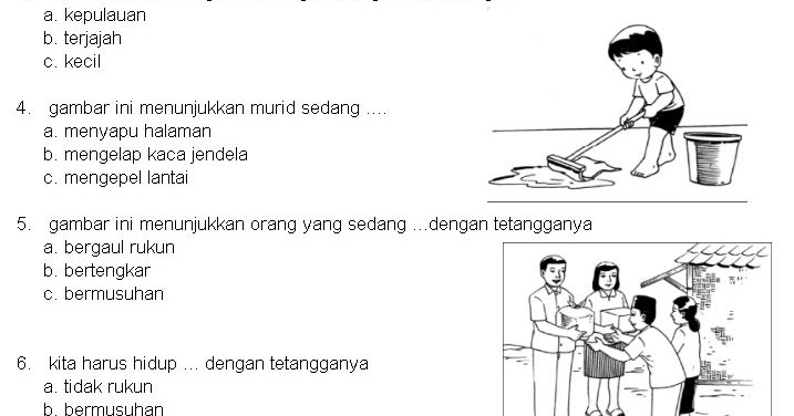 Donwload Kumpulan Soal Pkn Mid Kelas 4 Semester 1