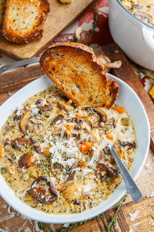 Creamy Mushroom Chicken and Wild Rice Soup Creamy Mushroom Chicken and Wild Rice Soup