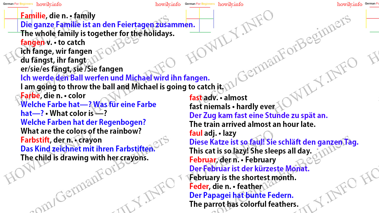 Familie - Feder Familie - Feder