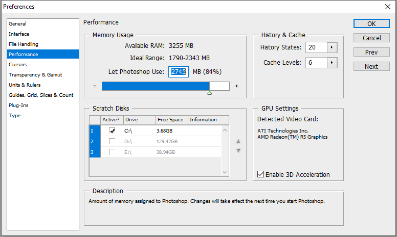 Not enough memory. Меню preferences photoshop. photoshop memory ram. photoshop ram at startup. vegas 17 menu preferences.