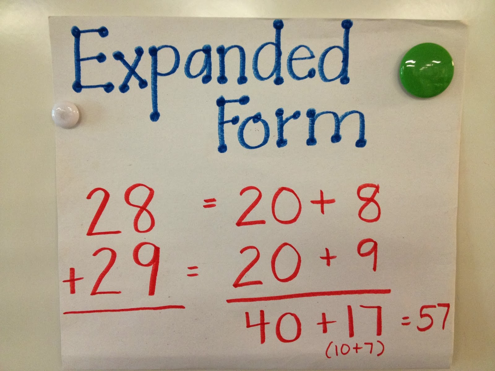 Mrs. Gillenwater's First Grade: Synergy and Expanded Form
