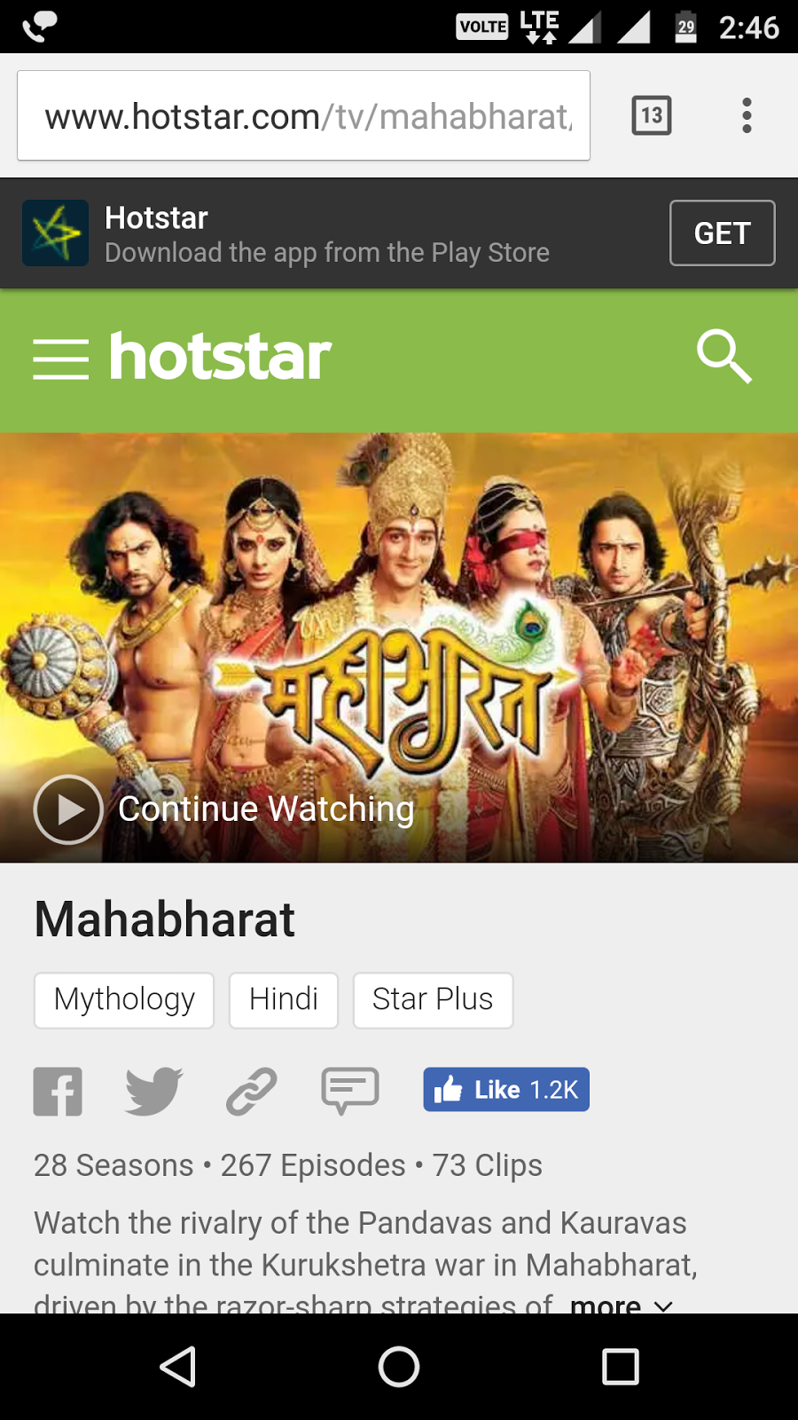 mahabharat 2013 star plus full episodes