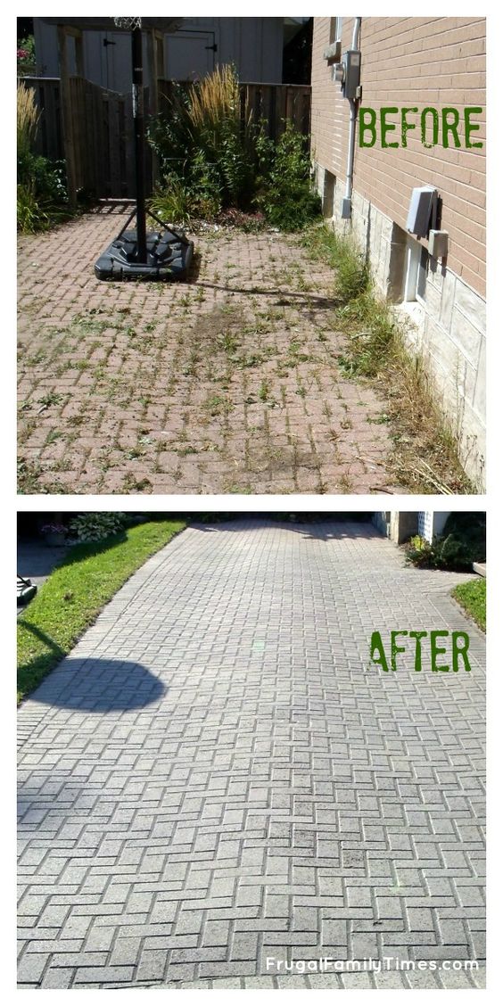 How To Make A Weed Free Brick Driveway That Stays Way Do You Have An Interlocking Paver Driveway Then Understand My Frustration A Brick Patio Can Feel Pain Weeds