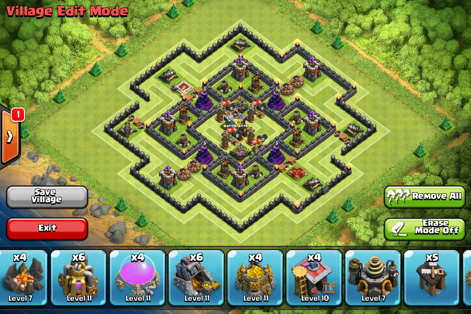 Strategi Clash of Clans : Gambar Base Trophi TH 9 Terbaru 2015