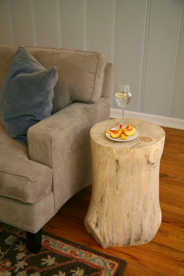 Tree trunk table &#8211; super original designs!