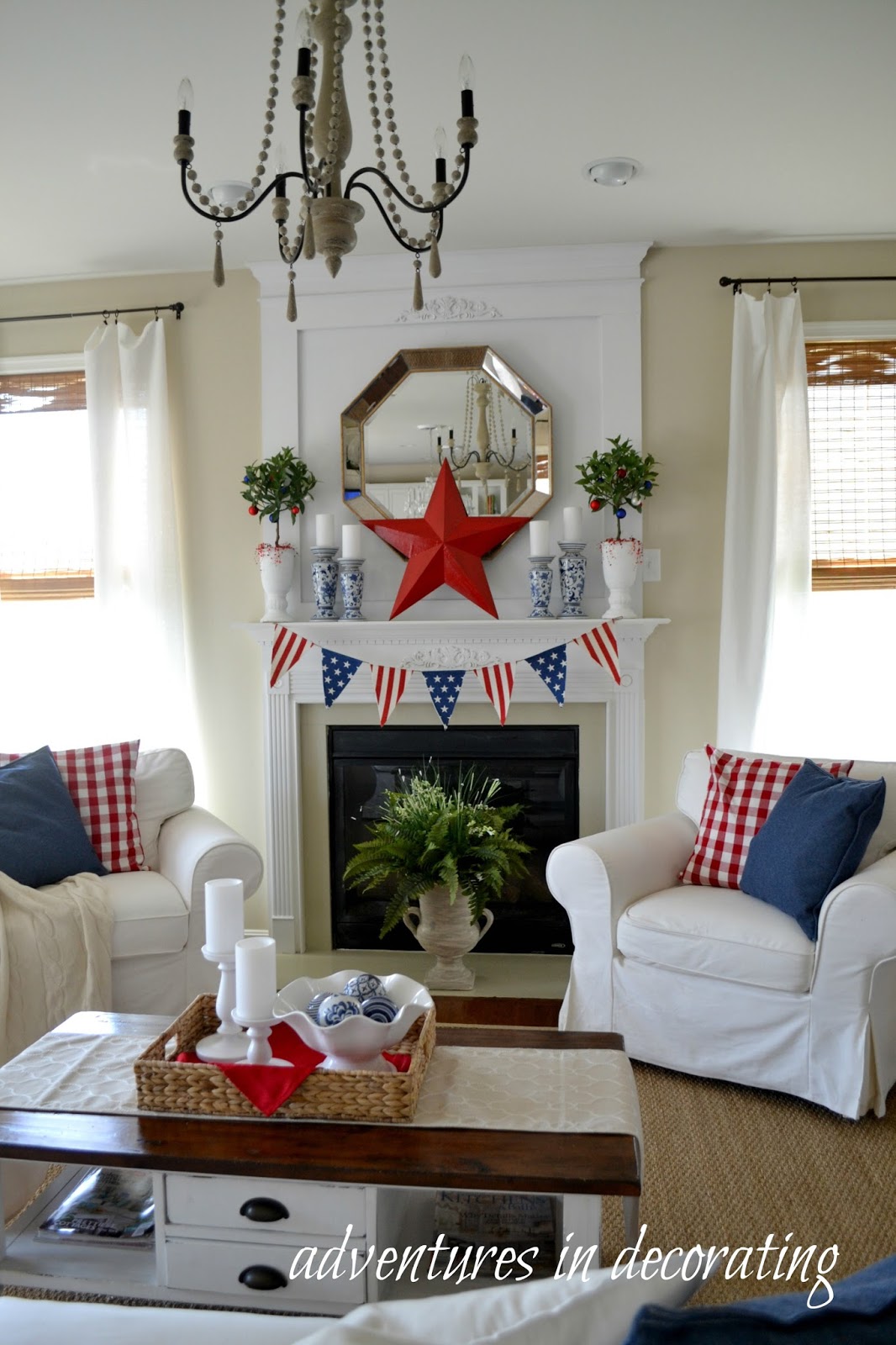 Adventures in Decorating: Our Patriotic Great Room