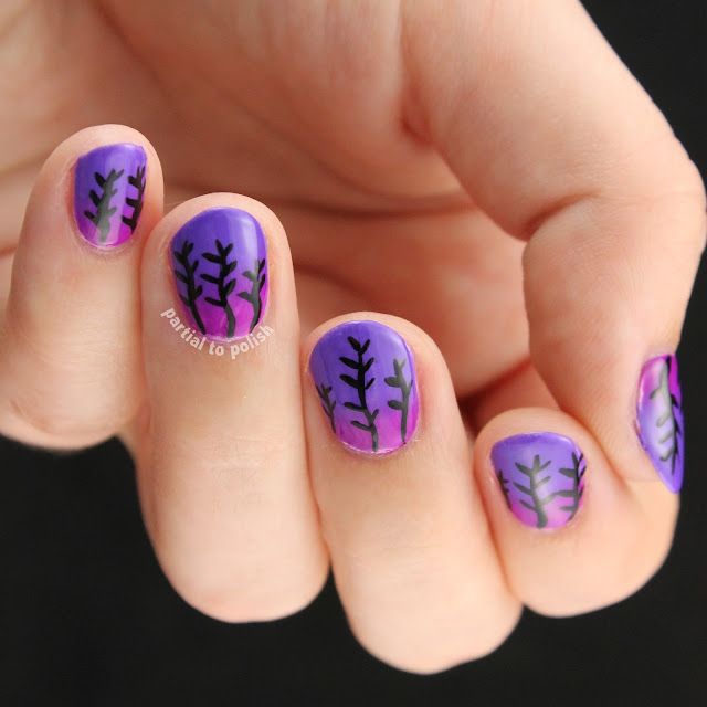 Wheat At Sunset Nail Art Inspired by Chalkboard Nails Featuring Some Girly Bits Hoop! There It Is Collection Polishes (Duh!)!