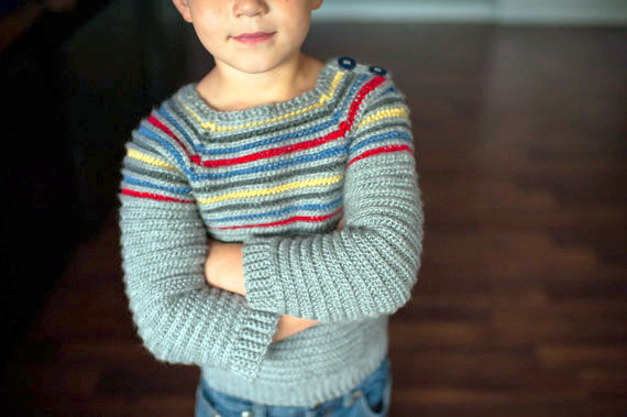 Kids cardigan sweater Crochet pattern