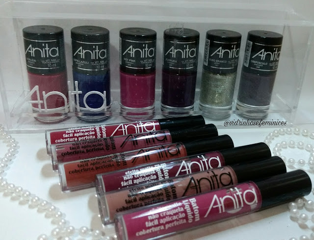 Lançamento anita esmaltes última coleção dos esmaltese batons anita