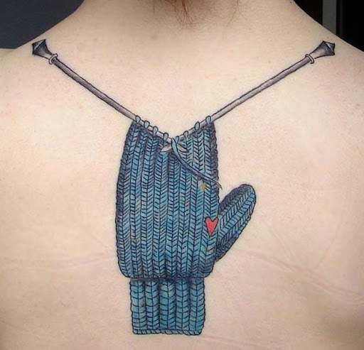 Este inteligente luva de malha de tatuagem
