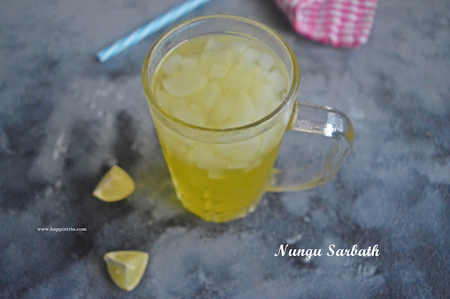 Nungu Sarbath Recipe | Palm Fruit Drink Recipe | Ice Apple Recipes
