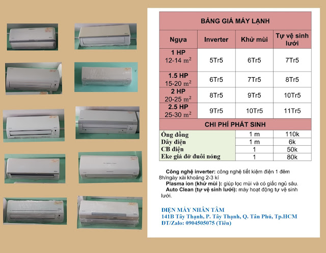 Mua ban may lanh cu Daikin gia re nhat TPHCM