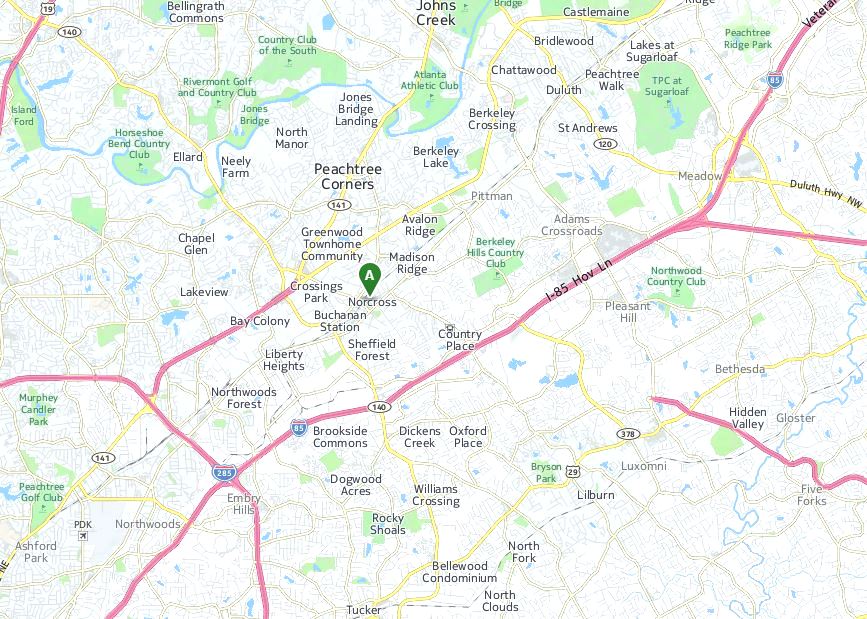 Norcross Ga Zip Code Map Map