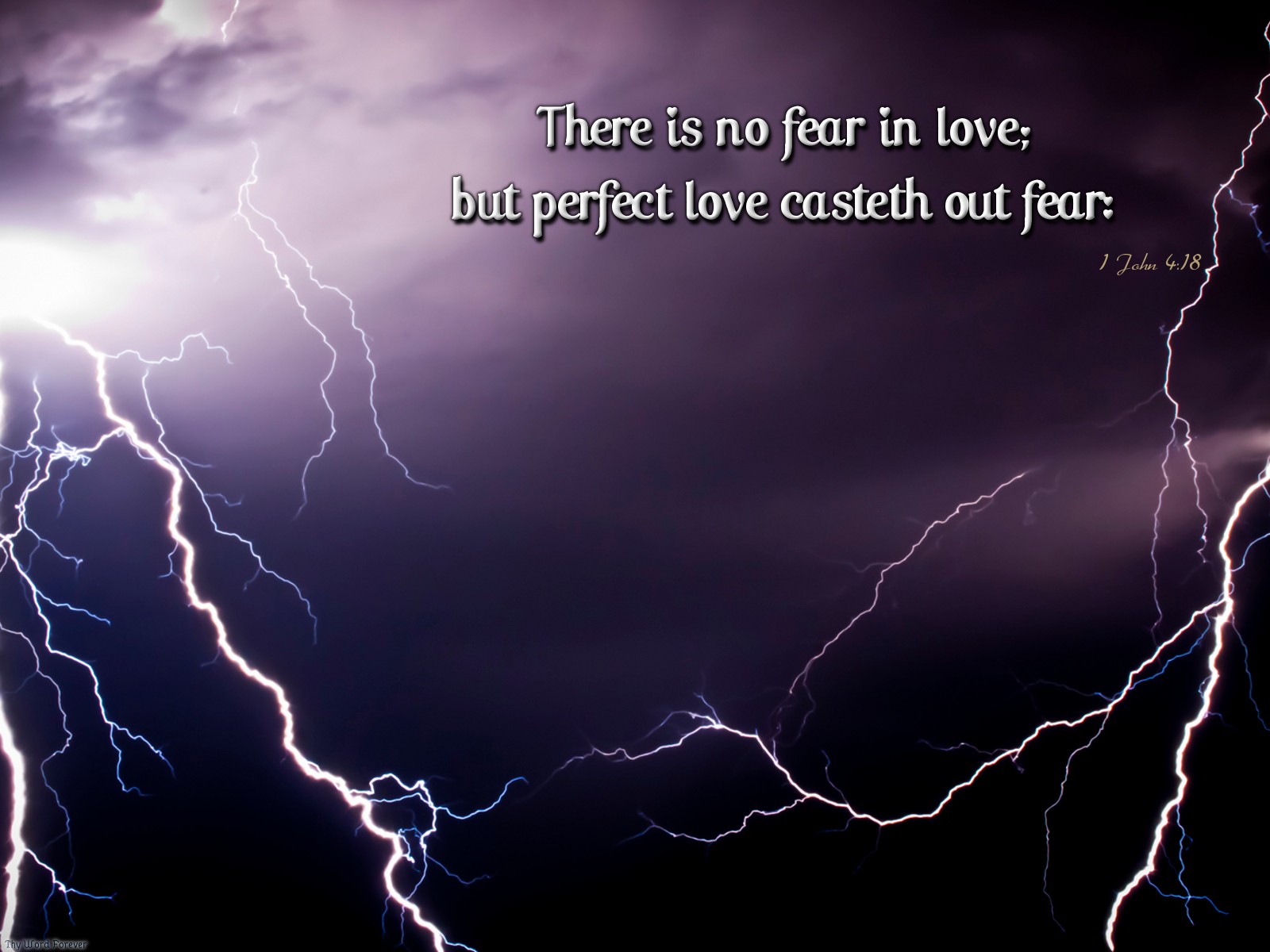 Gods Daily Blessings: 1 John 4:18 - There is no fear in love