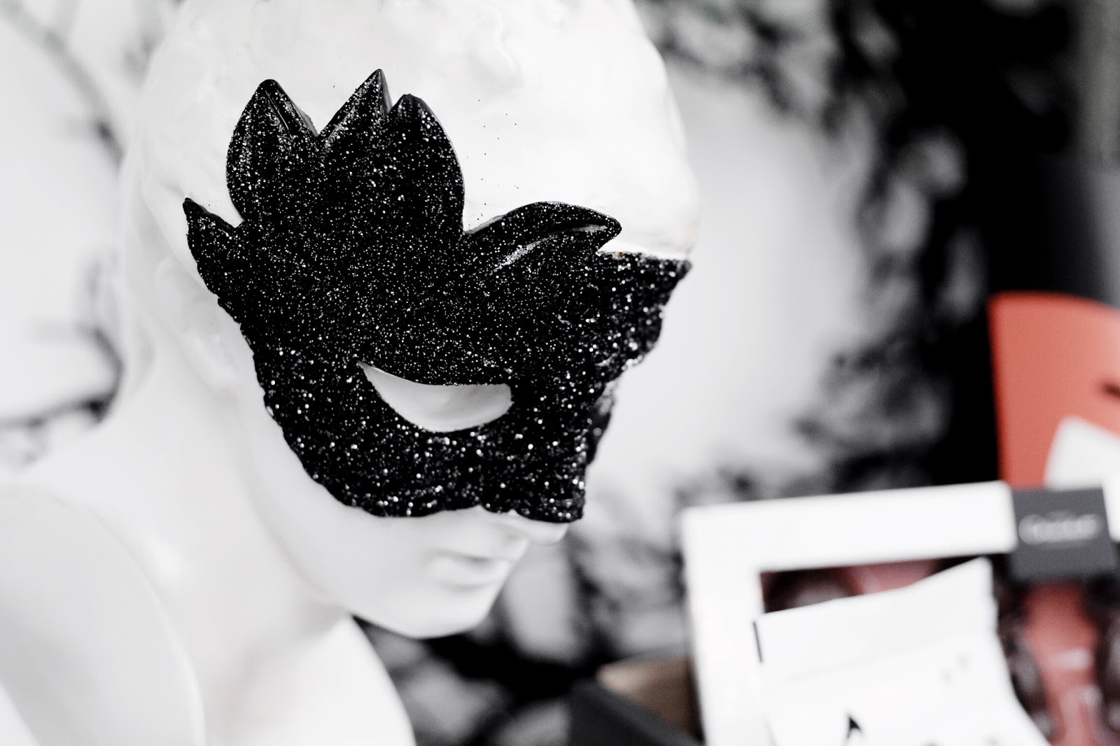 Halloween Masquerade Halloween Glitter Masquerade Bust