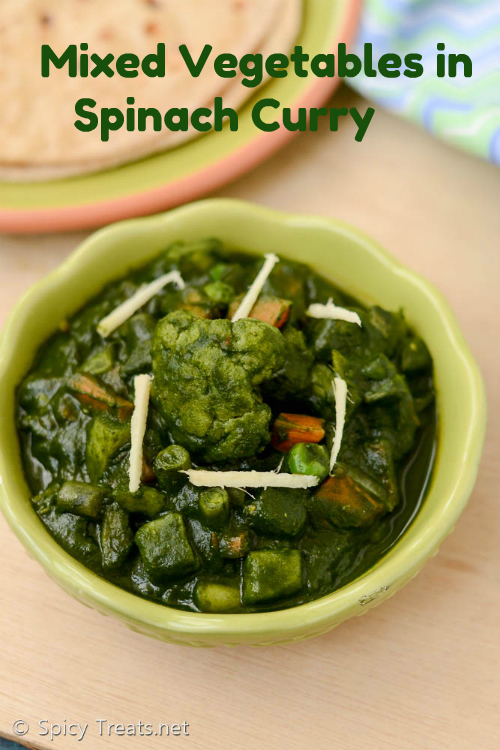 Spinach Curry With Vegetables