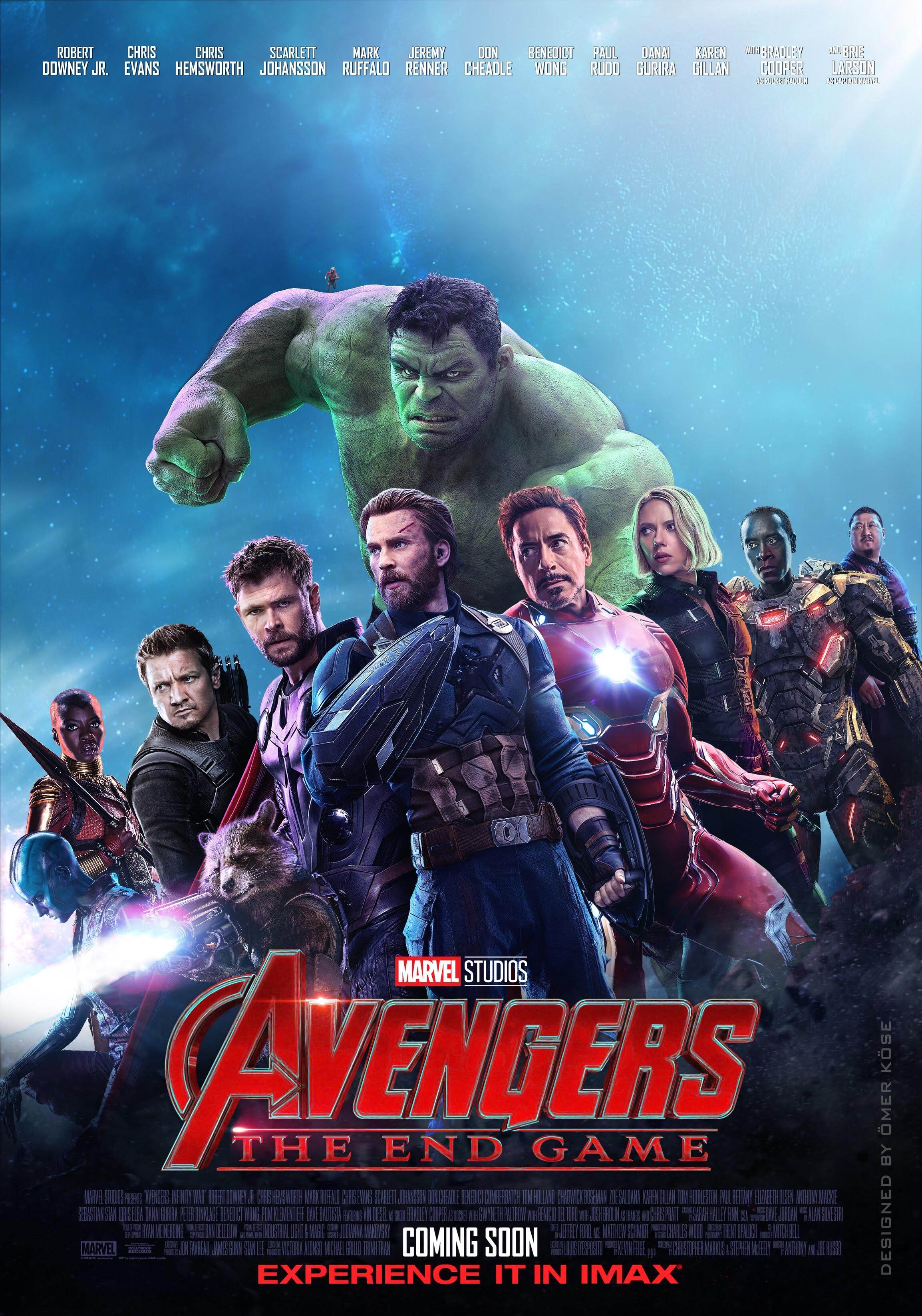 Avengers 4 Poster By Omer Kose マーベルのヒーロー大集合映画のクライマックス アベンジャーズ 4 のちょっと気になるファンメイドのポスター B Side Of Cia