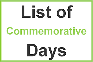 List of Commemorative Days