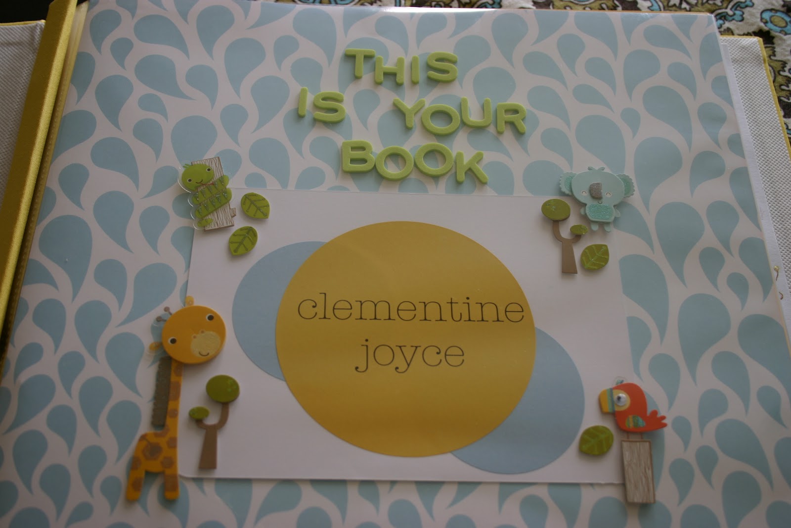 little red desk DIY Baby Book