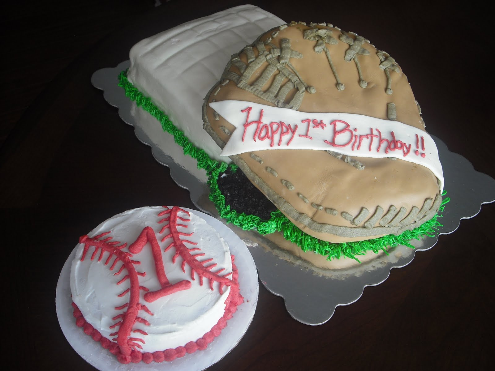 Dexter's Desserts Baseball Glove Cake