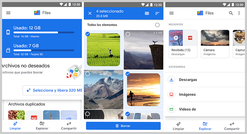 mejores aplicaciones android files de google