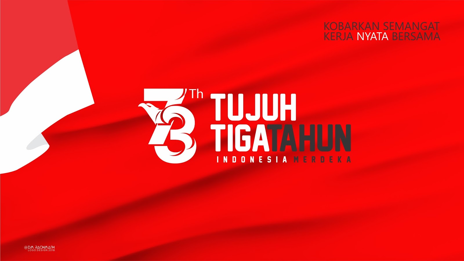 HUT RI 73 LOGO IMAHKU STUDIO Imahku Desain
