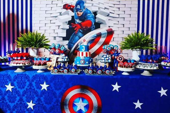 posterior saltar pavimento 101 fiestas: Fiesta temática de Capitán América