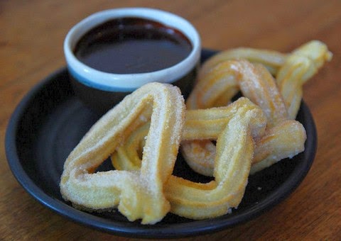 Delicious Churros with Chocolate Sauce