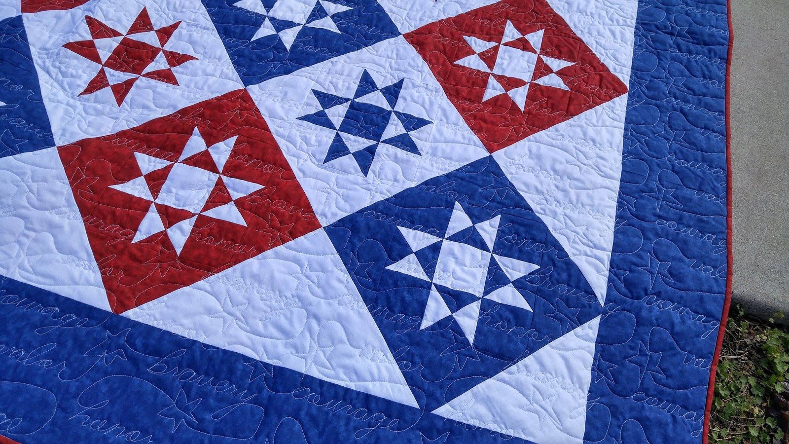 Slice of Pi Quilts Honor, Courage, Bravery, Valor