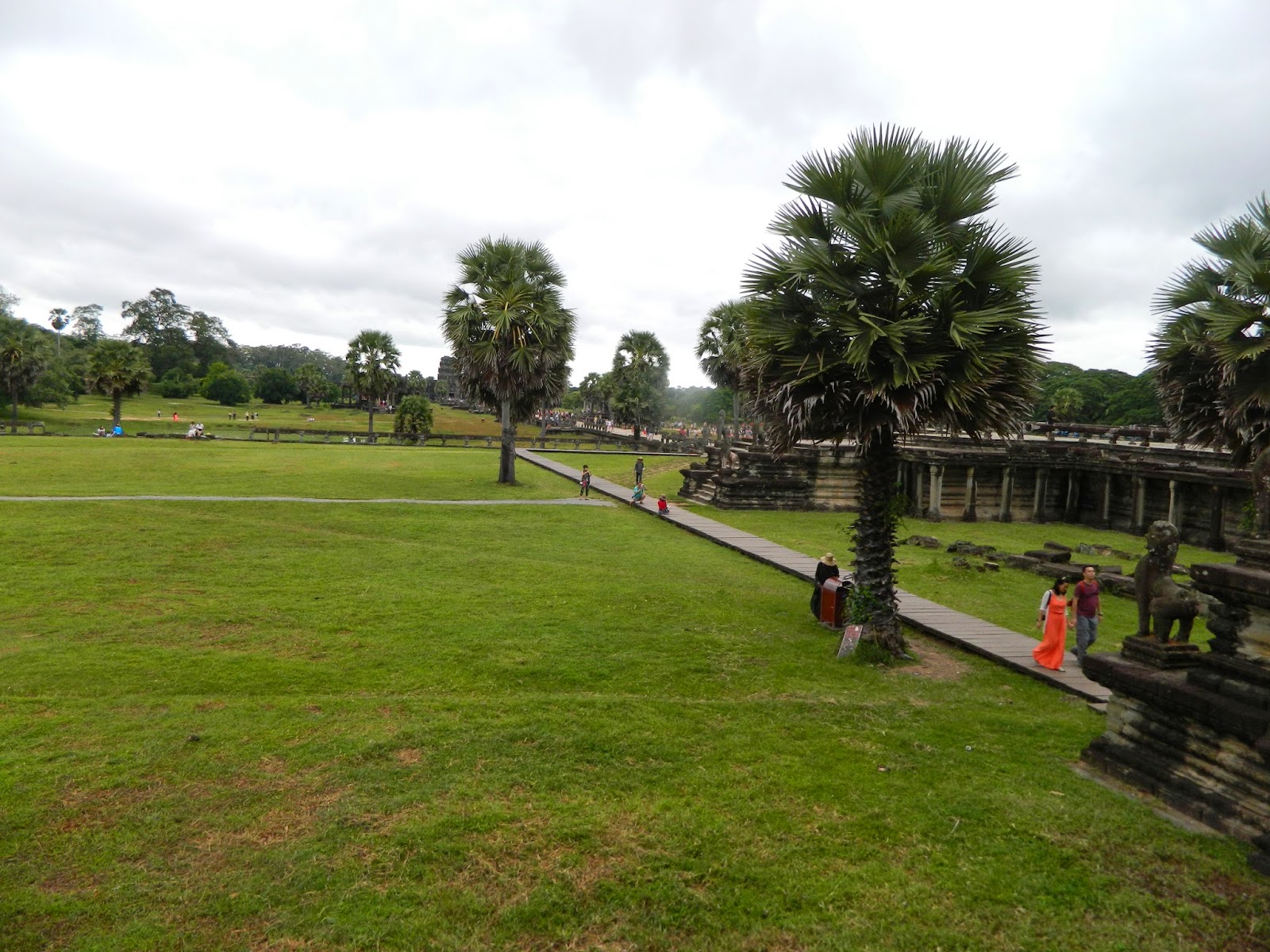 Open grounds at the Angkor Wat Temple