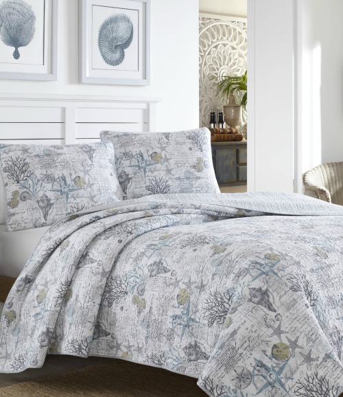 Blue Gray Beach Quilt