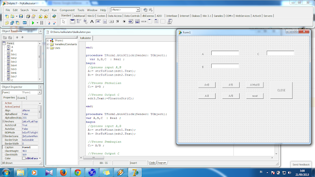 Contoh Program Delphi Untuk Kalkulator Yang Sederhana