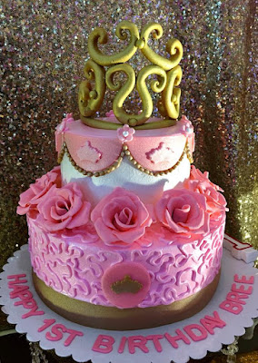 Royal princess themed cake