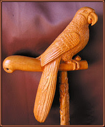 Serapio Hernández. Bastón guacamayo. Bastón guacamayo