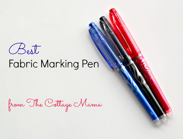 The Cottage Mama's Sewing Basket: Fabric Marking Pens - The