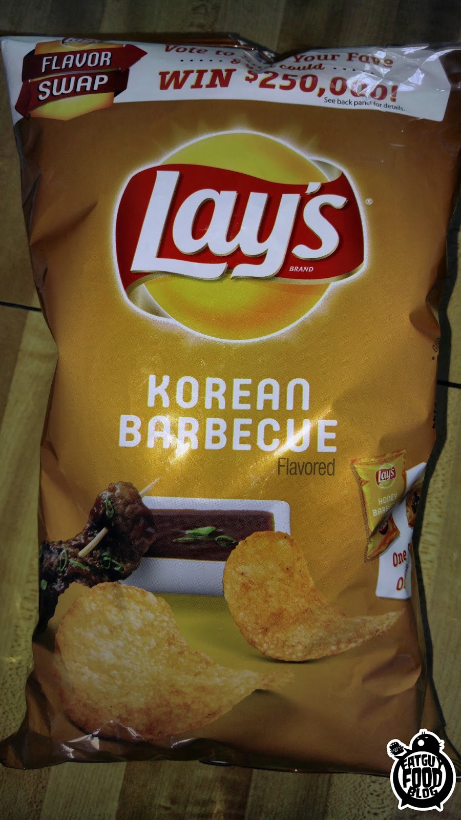 FATGUYFOODBLOG Lay’s Flavor Swap Smoked Gouda and Chive vs. Korean