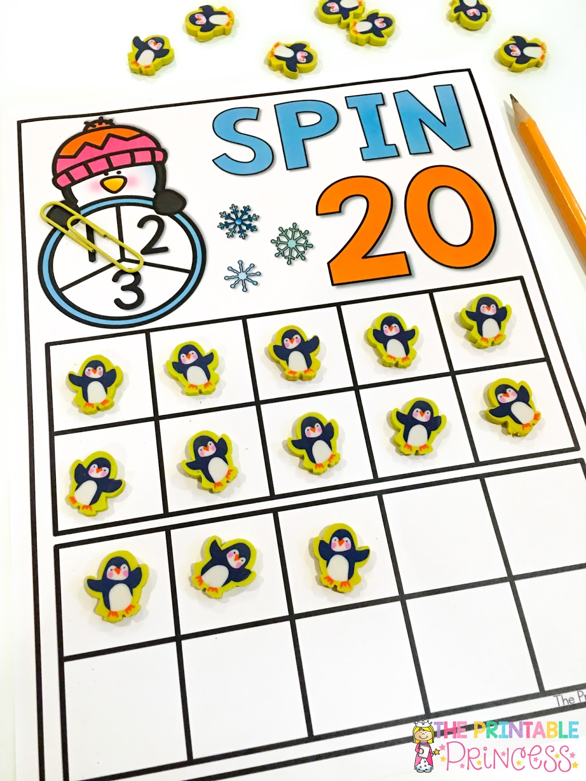 Quantities toward 20 Freebie! Wintertime Math Exciting! The Printable picture about Printable Princess Picture referred to as Quantities in direction of 20 Freebie! Winter season Math Enjoyment! The Printable