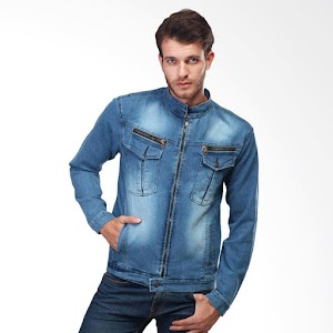 Inficlo 203 Jeans Denim Jaket Pria - Biru Inficlo 203 Jeans Denim Jaket Pria - Biru