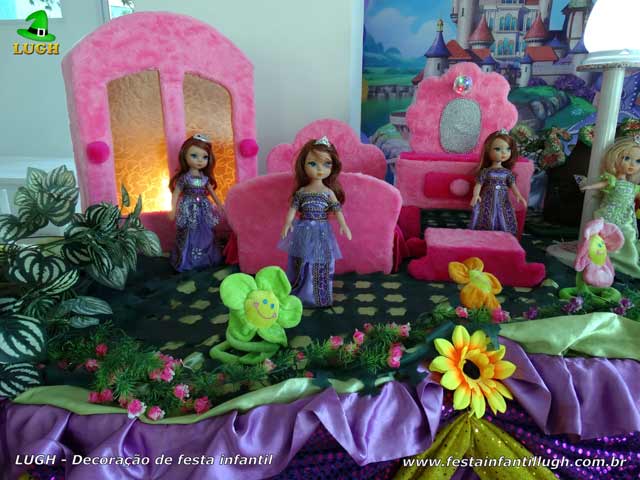 Decoração de festa Princesa Sofia Decoração festa Princesa Sofia