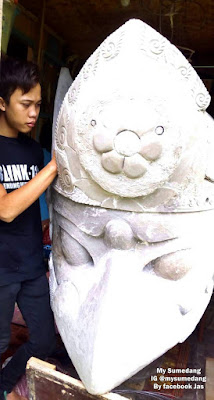 Pengerjaan bagian kepala Bima