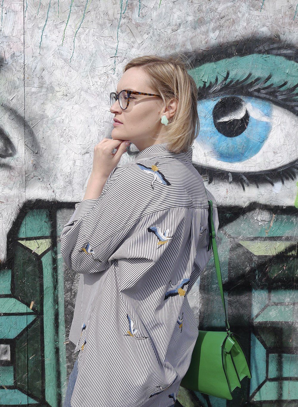 Street style with CrossEyes Opticians Edinburgh as worn by Wardrobe Conversations fashion blogger