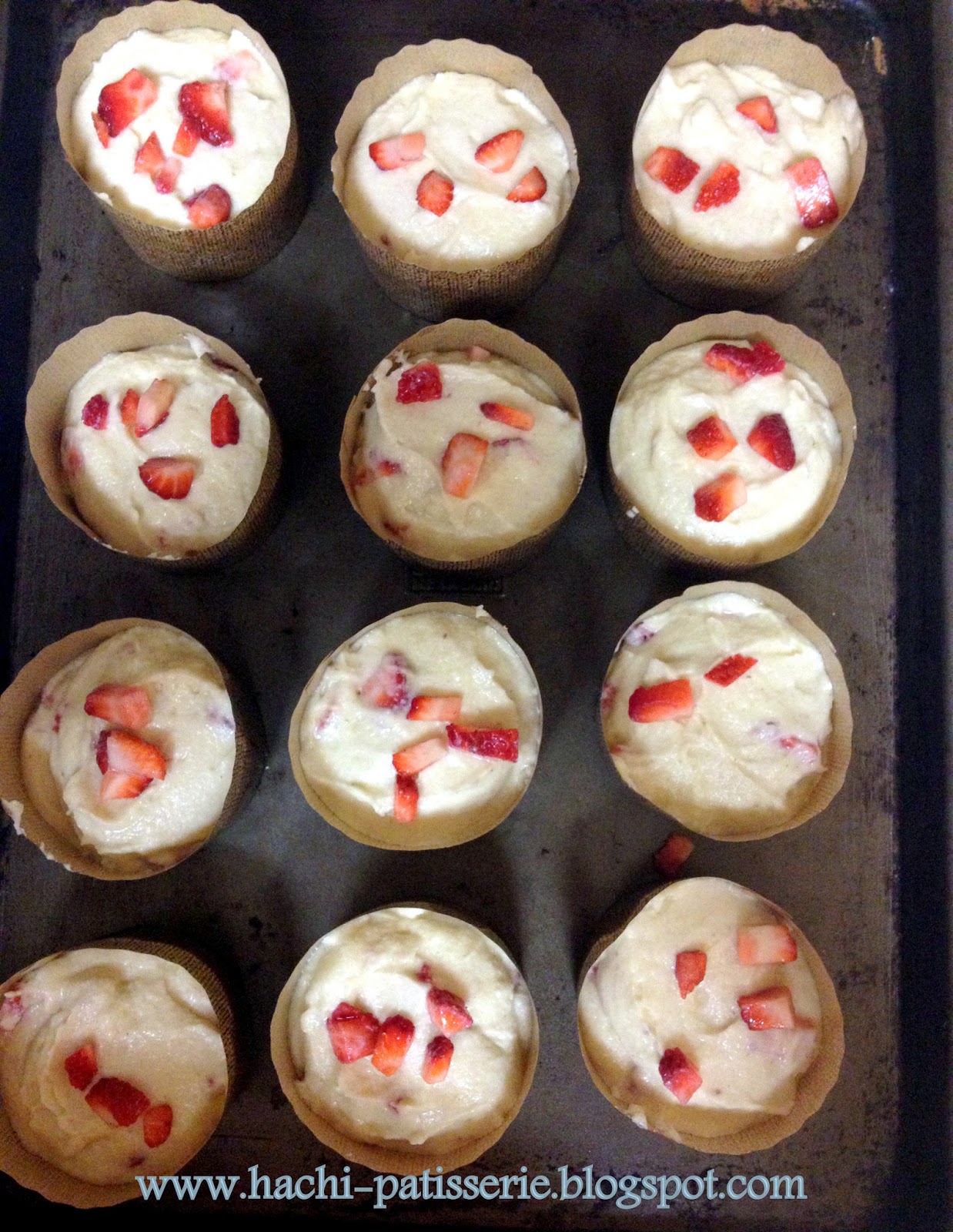 HACHI PATISSERIE Gluten Free Strawberry Cupcakes