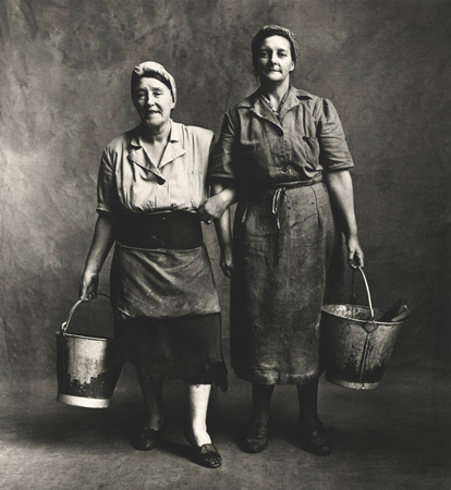 Charwomen, London, 1950, by Irving Penn Charwomen, London, 1950, by Irving Penn